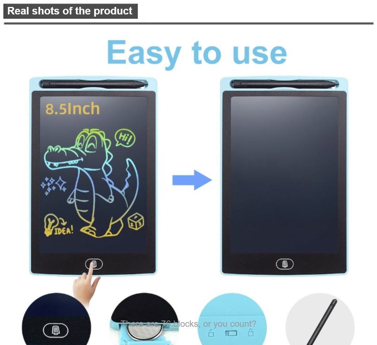 8.5 Inch LCD writing Tablet for kids practices