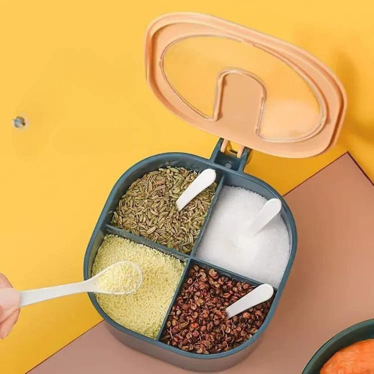 4 In 1 Partition Kitchen Masala Box
