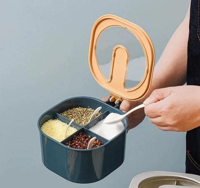 4 In 1 Partition Kitchen Masala Box