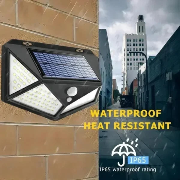 Solar Charging Led Induction Motion Sensor Wall Lamp For Outdoor