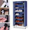 7 Layer Portable Dustproof Shoe Rack (Random color)