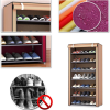 7 Layer Portable Dustproof Shoe Rack (Random color)