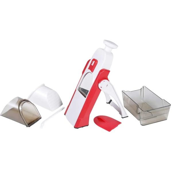 (5 In 1 Cutter ) Mandoline Spring Slicer Cutter Adjustable Slicer, Vegetable Cutter, (random Color)